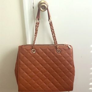Vegan Leather Quilted Purse